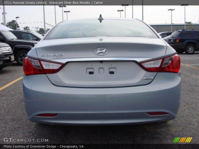 Iridescent Silver Blue Metallic / Camel 2011 Hyundai Sonata Limited