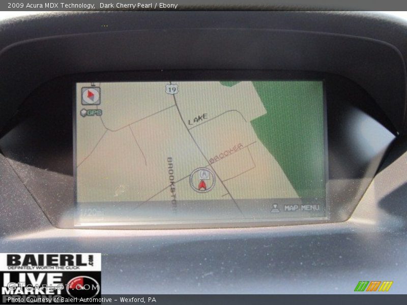 Dark Cherry Pearl / Ebony 2009 Acura MDX Technology