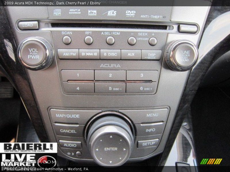 Dark Cherry Pearl / Ebony 2009 Acura MDX Technology
