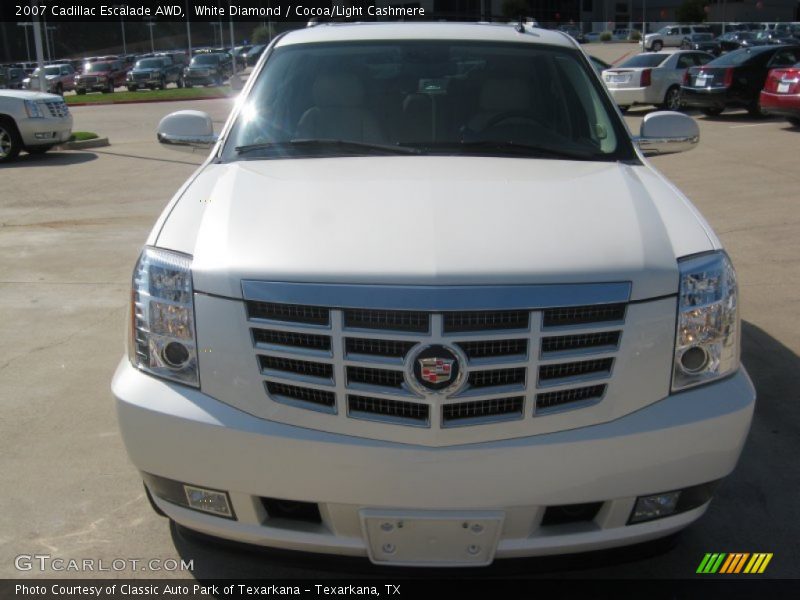 White Diamond / Cocoa/Light Cashmere 2007 Cadillac Escalade AWD