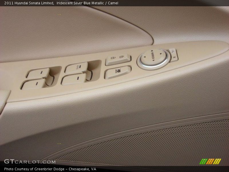 Iridescent Silver Blue Metallic / Camel 2011 Hyundai Sonata Limited