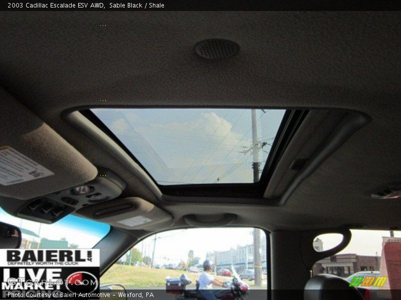 Sable Black / Shale 2003 Cadillac Escalade ESV AWD