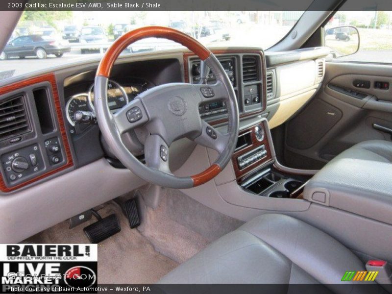 Sable Black / Shale 2003 Cadillac Escalade ESV AWD