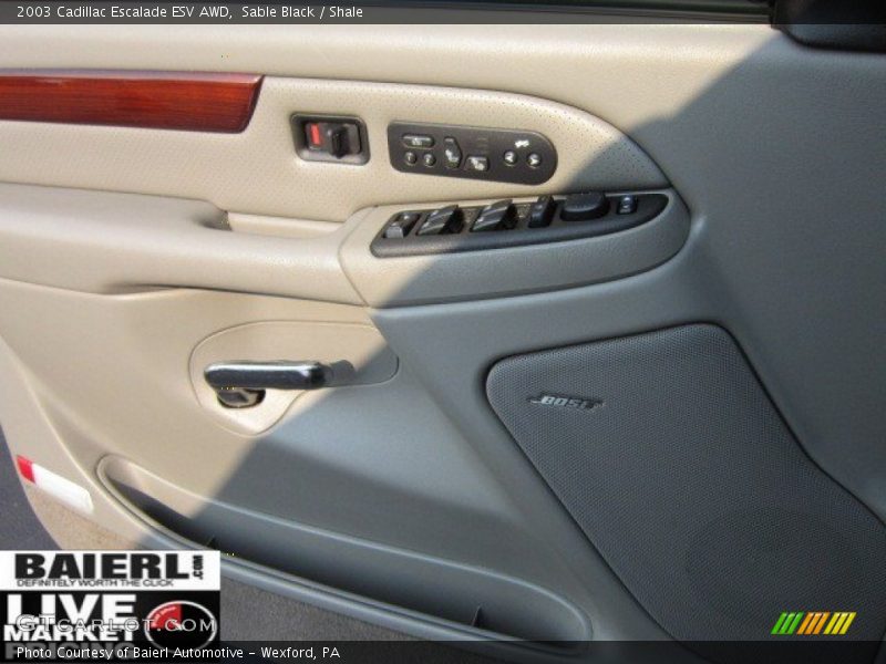 Sable Black / Shale 2003 Cadillac Escalade ESV AWD