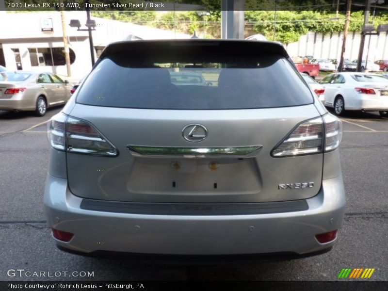 Tungsten Silver Pearl / Black 2011 Lexus RX 350 AWD