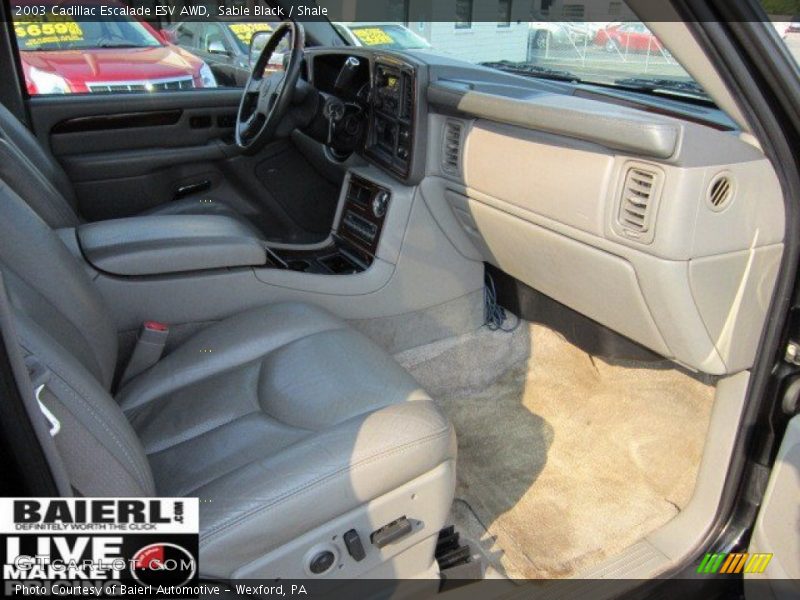 Sable Black / Shale 2003 Cadillac Escalade ESV AWD