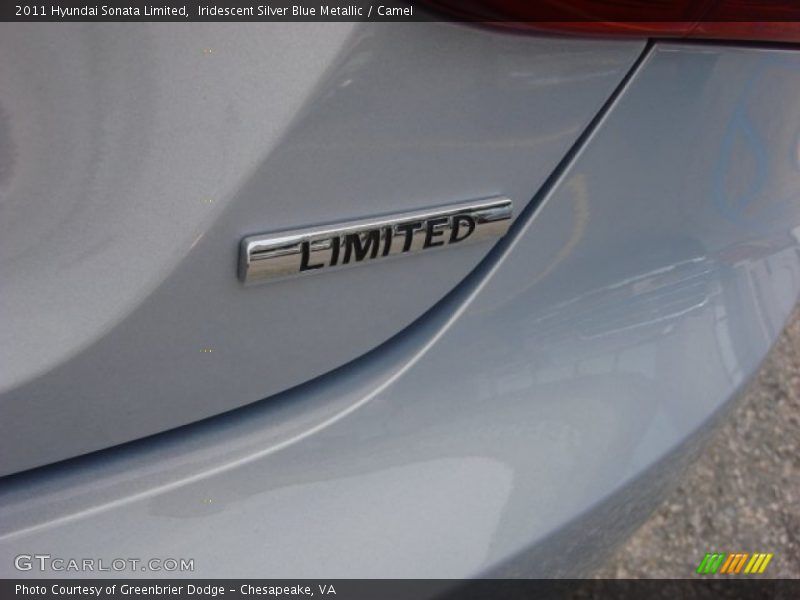 Iridescent Silver Blue Metallic / Camel 2011 Hyundai Sonata Limited