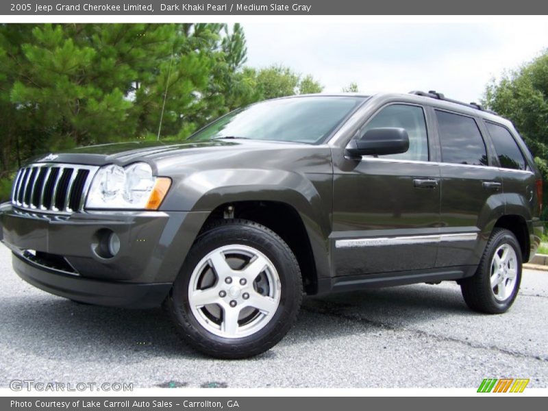 Dark Khaki Pearl / Medium Slate Gray 2005 Jeep Grand Cherokee Limited