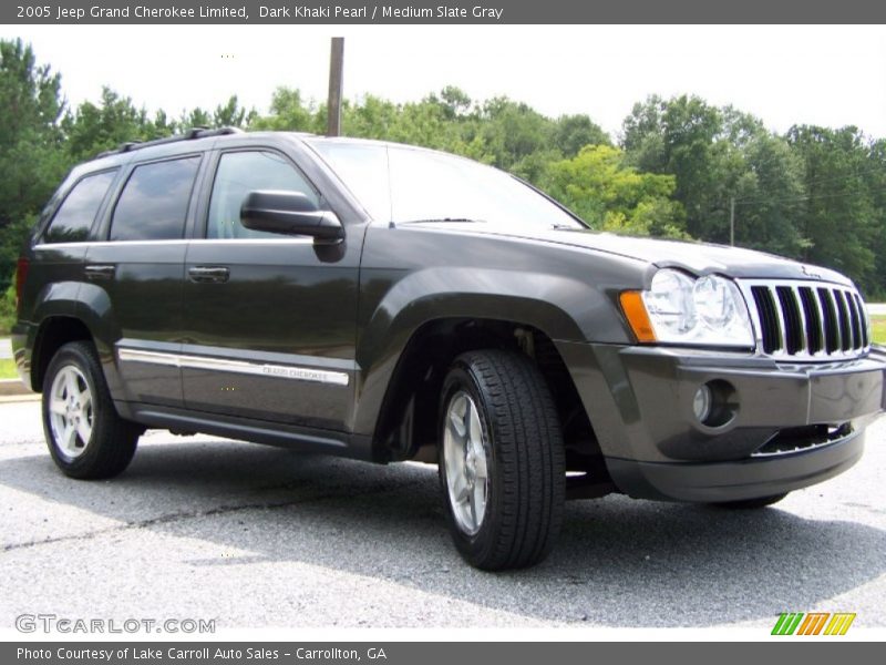 Dark Khaki Pearl / Medium Slate Gray 2005 Jeep Grand Cherokee Limited