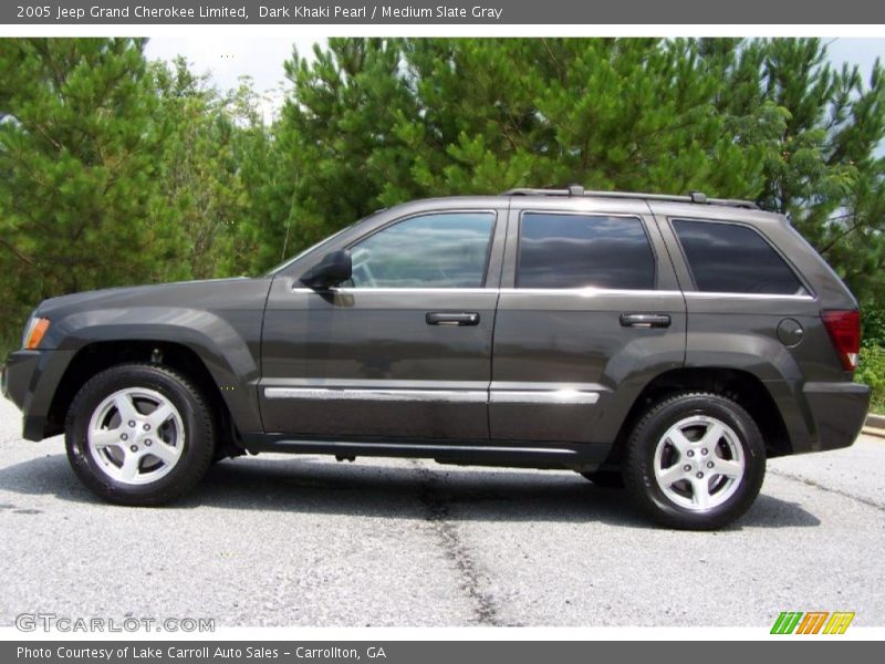 Dark Khaki Pearl / Medium Slate Gray 2005 Jeep Grand Cherokee Limited