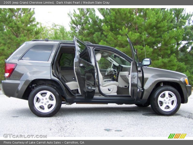 Dark Khaki Pearl / Medium Slate Gray 2005 Jeep Grand Cherokee Limited