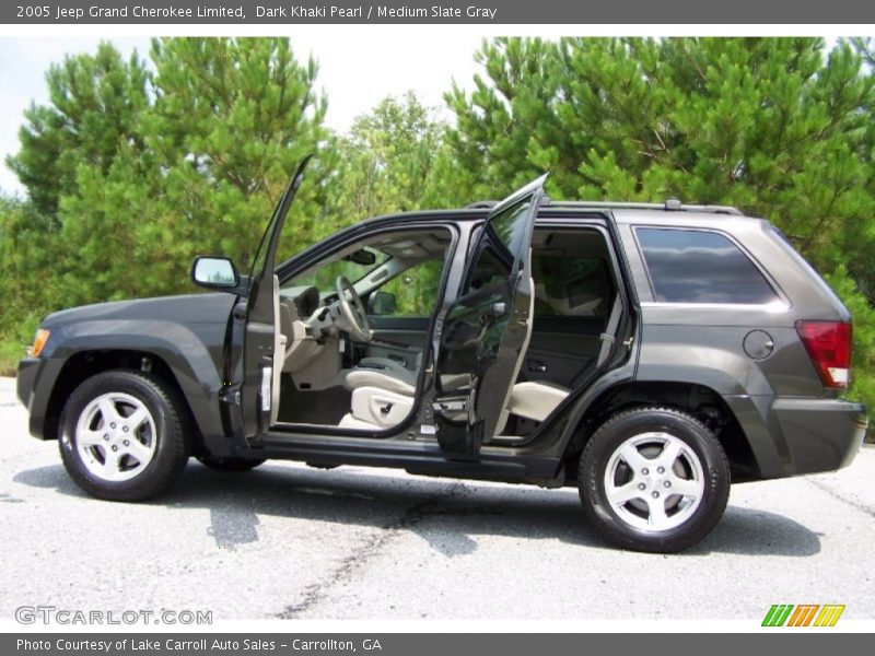 Dark Khaki Pearl / Medium Slate Gray 2005 Jeep Grand Cherokee Limited
