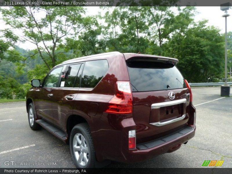 Claret Red Pearl / Ecru/Auburn Bubinga 2011 Lexus GX 460