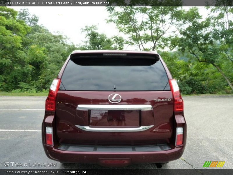 Claret Red Pearl / Ecru/Auburn Bubinga 2011 Lexus GX 460