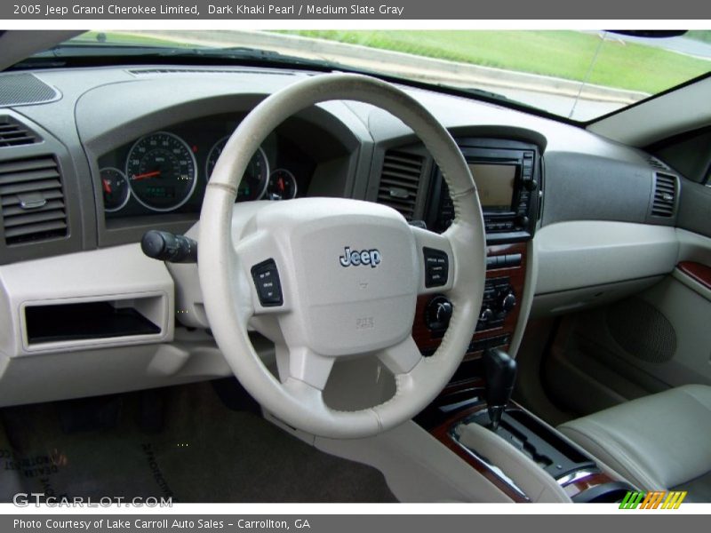 Dark Khaki Pearl / Medium Slate Gray 2005 Jeep Grand Cherokee Limited