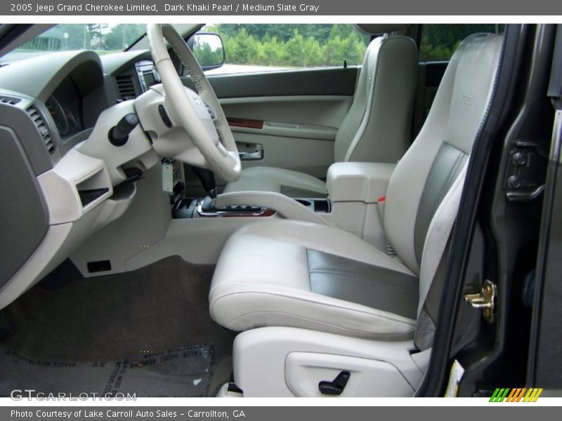 Dark Khaki Pearl / Medium Slate Gray 2005 Jeep Grand Cherokee Limited