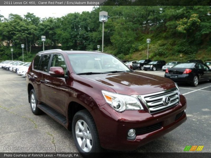 Claret Red Pearl / Ecru/Auburn Bubinga 2011 Lexus GX 460