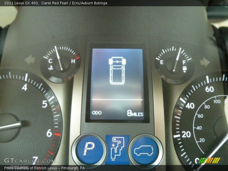 Claret Red Pearl / Ecru/Auburn Bubinga 2011 Lexus GX 460