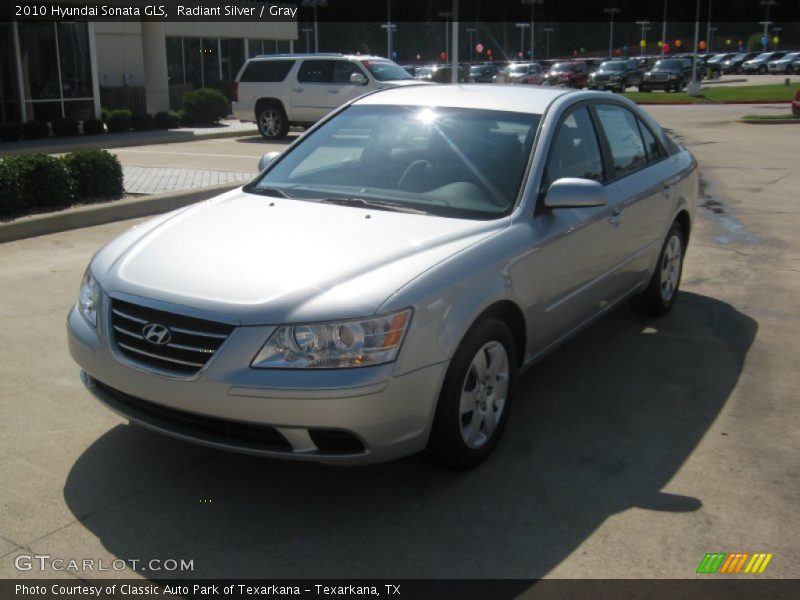Radiant Silver / Gray 2010 Hyundai Sonata GLS
