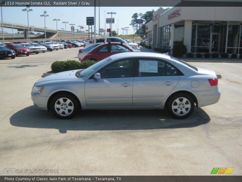 Radiant Silver / Gray 2010 Hyundai Sonata GLS