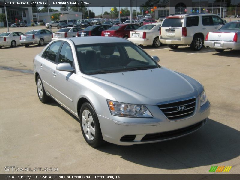 Radiant Silver / Gray 2010 Hyundai Sonata GLS