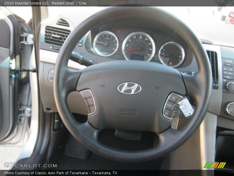Radiant Silver / Gray 2010 Hyundai Sonata GLS