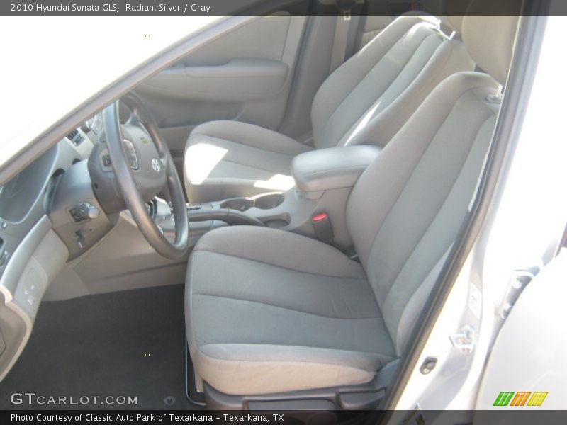 Radiant Silver / Gray 2010 Hyundai Sonata GLS