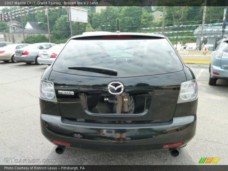 Brilliant Black / Sand 2007 Mazda CX-7 Grand Touring