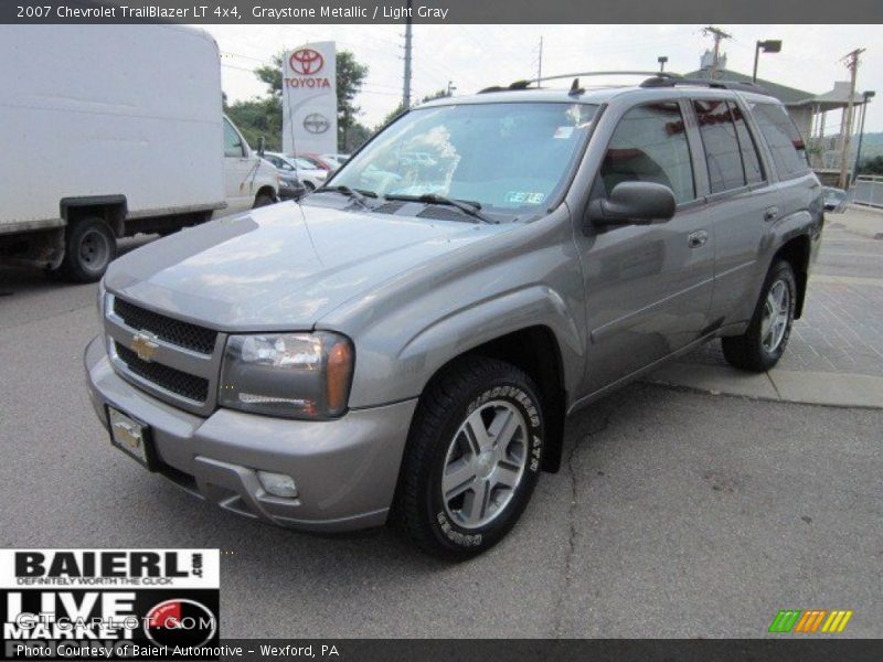 Graystone Metallic / Light Gray 2007 Chevrolet TrailBlazer LT 4x4