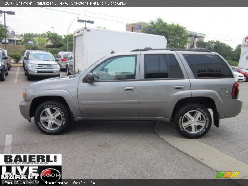 Graystone Metallic / Light Gray 2007 Chevrolet TrailBlazer LT 4x4