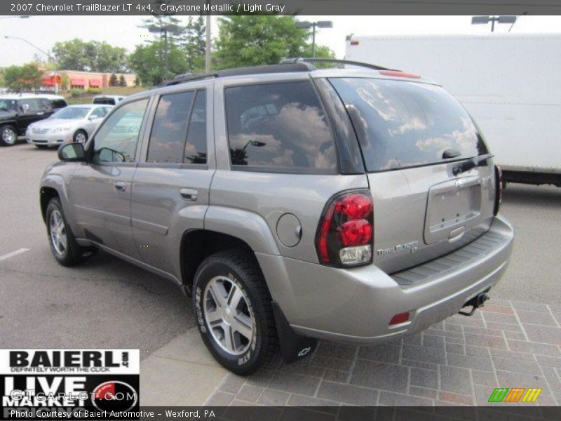 Graystone Metallic / Light Gray 2007 Chevrolet TrailBlazer LT 4x4