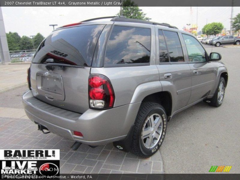 Graystone Metallic / Light Gray 2007 Chevrolet TrailBlazer LT 4x4