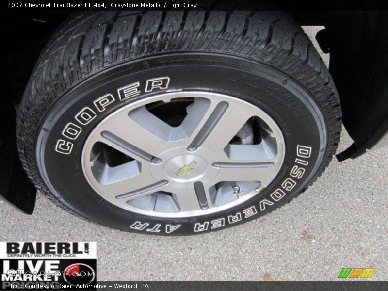Graystone Metallic / Light Gray 2007 Chevrolet TrailBlazer LT 4x4