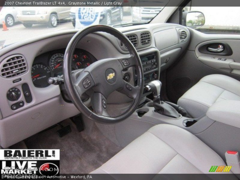 Graystone Metallic / Light Gray 2007 Chevrolet TrailBlazer LT 4x4