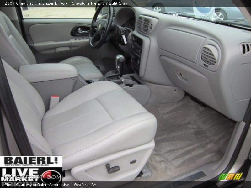 Graystone Metallic / Light Gray 2007 Chevrolet TrailBlazer LT 4x4