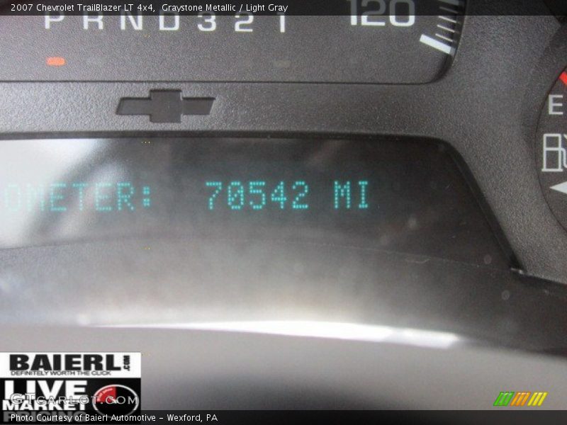 Graystone Metallic / Light Gray 2007 Chevrolet TrailBlazer LT 4x4