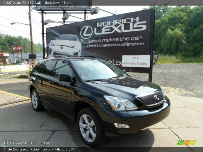 Black Onyx / Black 2007 Lexus RX 350 AWD