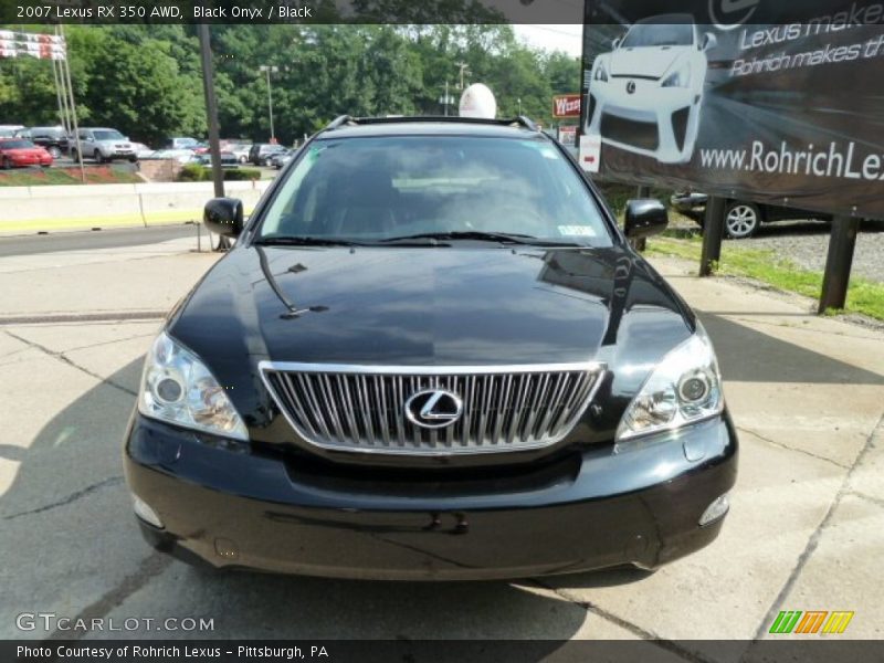 Black Onyx / Black 2007 Lexus RX 350 AWD