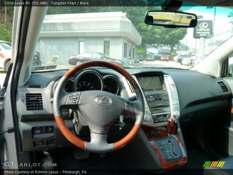 Tungsten Pearl / Black 2009 Lexus RX 350 AWD