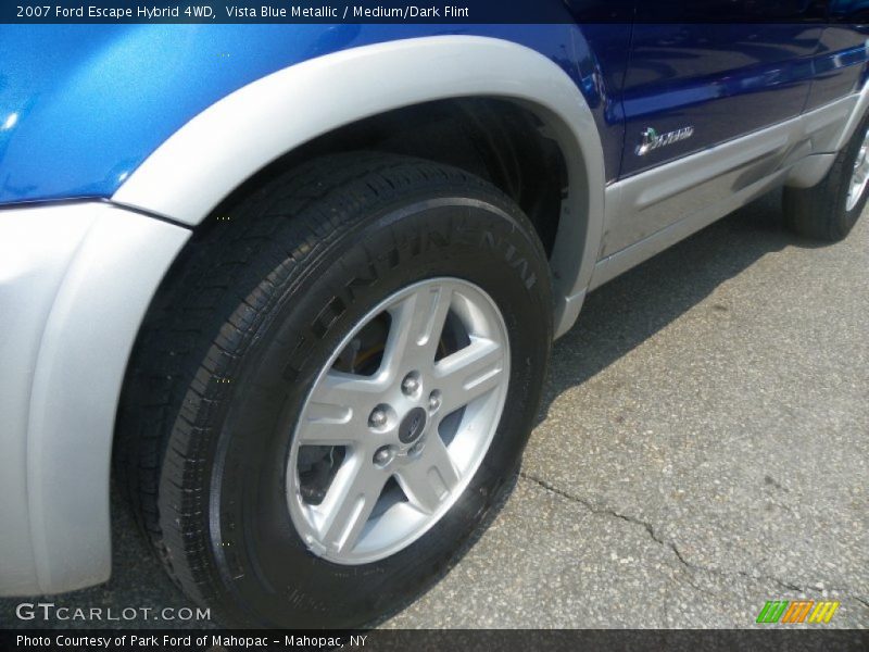 Vista Blue Metallic / Medium/Dark Flint 2007 Ford Escape Hybrid 4WD