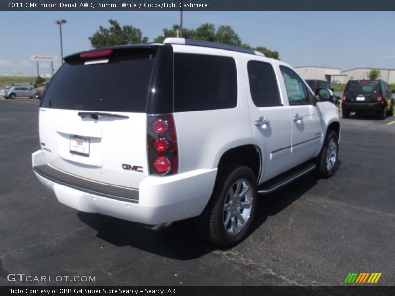 Summit White / Cocoa/Light Cashmere 2011 GMC Yukon Denali AWD