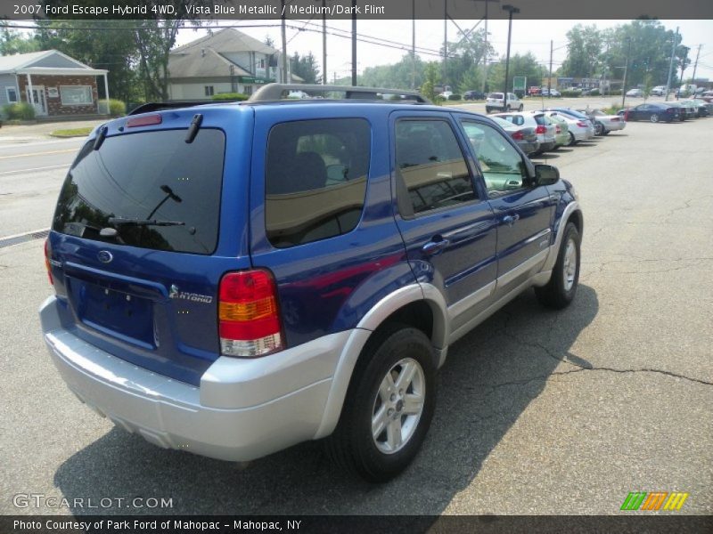 Vista Blue Metallic / Medium/Dark Flint 2007 Ford Escape Hybrid 4WD