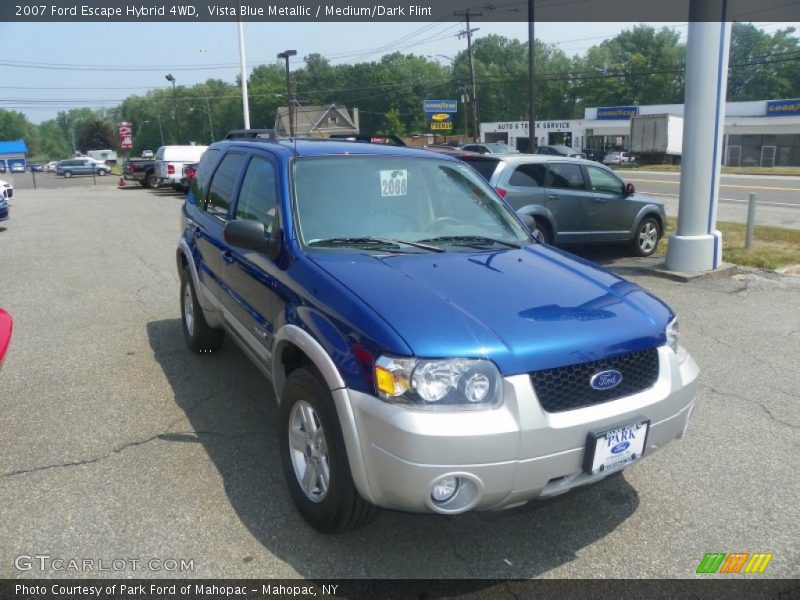 Vista Blue Metallic / Medium/Dark Flint 2007 Ford Escape Hybrid 4WD