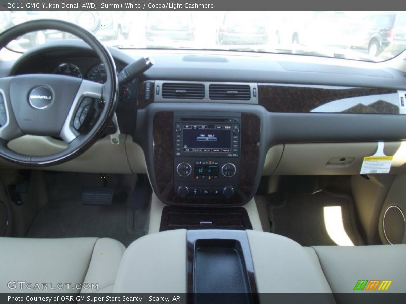 Summit White / Cocoa/Light Cashmere 2011 GMC Yukon Denali AWD