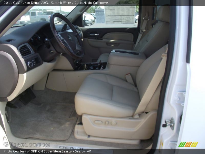 Summit White / Cocoa/Light Cashmere 2011 GMC Yukon Denali AWD