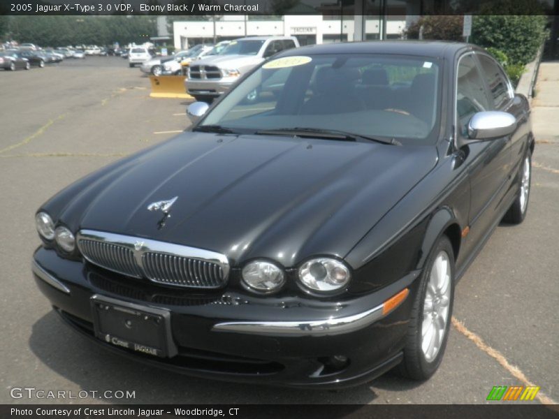 Ebony Black / Warm Charcoal 2005 Jaguar X-Type 3.0 VDP