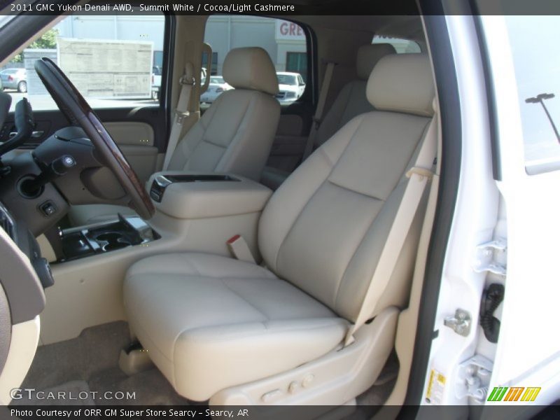 Summit White / Cocoa/Light Cashmere 2011 GMC Yukon Denali AWD
