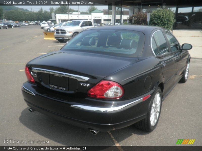 Ebony Black / Warm Charcoal 2005 Jaguar X-Type 3.0 VDP