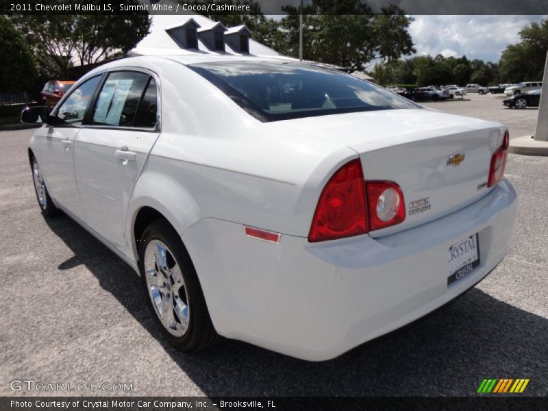 Summit White / Cocoa/Cashmere 2011 Chevrolet Malibu LS