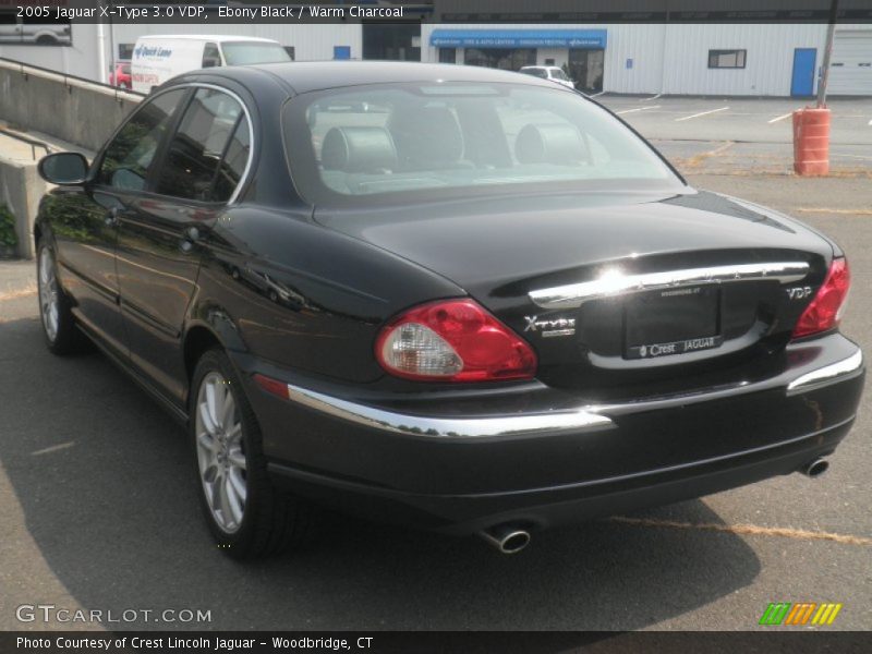 Ebony Black / Warm Charcoal 2005 Jaguar X-Type 3.0 VDP